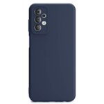 Ultra Slim Soft Rubberised Back Cover for Vivo Y21 | Y21s | Y21G | Inner Velvet Fabric Lining | Matte Silicone Flexible Camera Protection Back Case  Blue - Image 3