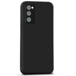 Slim Ultra Soft Rubberised Back Cover Case for Samsung Galaxy S20 FE 5G | Inner Velvet Fabric Lining | Matte Silicone Flexible Camera Protection Back Case - Black - Image 7