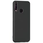 Ultra Slim Matte Shockproof Soft Silicone Back Case Cover for Vivo Y12 | Y15 | Y17- Pitch Black - Image 3