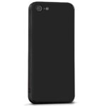 Ultra Soft Slim Rubberised Back Cover Compatible with Apple iPhone 7 | iPhone 8 | Inner Velvet Fabric Lining | Matte Silicone Flexible Camera Protection Back Case - Black - Image 5