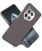 Slim Frameless Back Cover for 1+ OnePlus 12R 5G | Ultra Thin Lightweight Design & Camera Protection | Soft Matte Silicone Flexible Mobile Case (Grey) - Image 5