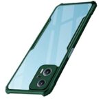 Shockproof Crystal Clear Redmi K50i 5G Back Cover Case | 360 Degree Protection | Transparent Mobile Back Cover Case for Xiaomi Redmi K50i 5G | Hybrid PC + TPU (Green Bumper)