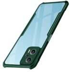 Shockproof Crystal Clear Redmi K50i 5G Back Cover Case | 360 Degree Protection | Transparent Mobile Back Cover Case for Xiaomi Redmi K50i 5G | Hybrid PC + TPU (Green Bumper)