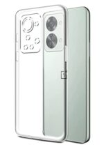 Crystal Clear Transparent Back Case Cover for 1+ OnePlus Nord 2T 5G | Full Device & Camera Protection Shockproof TPU Silicone Back Cover Case Transparent