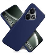 kelpuj Slim Frameless Back Cover for Realme GT 6T 5G | Realme GT 6 | Ultra Thin Lightweight Design & Camera Protection | Soft Matte Silicone Flexible Mobile Case (Blue) - Image 5