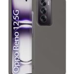 kelpuj Slim Frameless Back Cover for Oppo Reno 12 5G | Ultra Thin Lightweight Design & Camera Protection | Soft Matte Silicone Flexible Mobile Case (Grey)