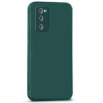 Back Cover for Samsung Galaxy S20 FE 5G | Ultra Slim Soft Rubberised Case | Inner Velvet Fabric Lining | Matte Silicone Flexible Mobile Case | Camera Protection - Green - Image 7