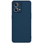 kelpuj Ultra Slim Soft Rubberized Back Cover Inner Velvet Fabric Lining Matte Silicone Flexible Camera Protection Back Cover for Oppo F21 Pro 4G (Blue) - Image 3