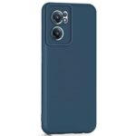 kelpuj Back Case Cover for 1+ Nord CE 2 5G Slim Ultra Soft Rubberised | Inner Velvet Fabric Lining | Matte Silicone Flexible Camera Protection Back Case for 1+ OnePlus Nord CE 2 5G - Blue - Image 5