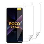 Unbreakable Nano Film Glass Screen Protector for Poco X7 Pro 5G [ Flexible like a Screen Guard, Harder than a Tempered Glass ]  Pack Of 2