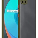 Translucent Hybrid Back Case Cover for Samsung Galaxy Note 10 Lite | Smoked Matte Back | 360 Degree Protection | Protective Hard Case (Light Green Bumper)