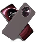 Slim Frameless Back Cover for Vivo T3x 5G | Ultra Thin Lightweight Design & Camera Protection | Soft Matte Silicone Flexible Mobile Case (Grey) - Image 5