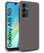 kelpuj Slim Frameless Back Cover for Samsung Galaxy A16 5G | Ultra Thin Lightweight Design & Camera Protection | Soft Matte Silicone Flexible Mobile Case (Grey)