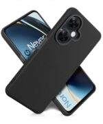 Slim Frameless Back Cover for 1+ OnePlus Nord CE 3 Lite 5G | Ultra Thin Lightweight Design & Camera Protection | Soft Matte Silicone Flexible Mobile Case (Black) - Image 3