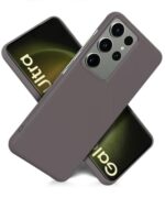 Slim Frameless Back Cover for Samsung Galaxy S23 Ultra 5G | Ultra Thin Lightweight Design & Camera Protection | Soft Matte Silicone Flexible Mobile Case (Grey) - Image 5