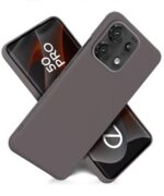 Slim Frameless Back Cover for Motorola Moto Edge 50 Pro | Ultra Thin Lightweight Design & Camera Protection | Soft Matte Silicone Flexible Mobile Case (Grey) - Image 5