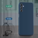Back Case Cover for Samsung Galaxy M35 5G | Camera Bump Protection & Inner Velvet Fabric Lining | Ultra Slim Matte Soft Rubberised Case Cover (Blue) - Image 7
