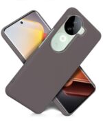 Slim Frameless Back Cover for iQOO Z9s 5G | Vivo V40e 5G | Ultra Thin Lightweight Design & Camera Protection | Soft Matte Silicone Flexible Mobile Case (Grey) - Image 5