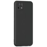 kelpuj Ultra Slim Soft Rubberised Back Case Cover for Oppo A16k | Inner Velvet Fabric Lining | Matte Silicone Flexible Camera Protection Back Case for Oppo A16k - Black - Image 4