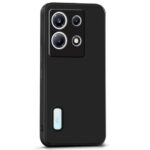 kelpuj Slim Ultra Soft Rubberised Back Cover for Infinix Note 30 5G | Inner Velvet Fabric Lining | Matte Silicone Flexible Camera Protection Back Case - Black - Image 5