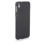 Premium Handmade Weathered Leather Texture Collection Back Case Cover for HTC Desire 826 (Textured Black)