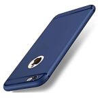 kelpuj Wow Imagine(TM Soft Silicone All Sides Protection 360 Degree with Anti Dust Plugs Shockproof Slim Back Case Cover for Apple iPhone 6 / iPhone 6s (4.7 inch Screen) - Navy Blue