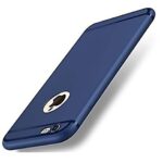kelpuj Wow Imagine(TM Soft Silicone All Sides Protection 360 Degree with Anti Dust Plugs Shockproof Slim Back Case Cover for Apple iPhone 6 / iPhone 6s (4.7 inch Screen) - Navy Blue