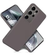 Slim Frameless Back Cover for Samsung Galaxy S24 Ultra 5G | Ultra Thin Lightweight Design & Camera Protection | Soft Matte Silicone Flexible Mobile Case (Grey) - Image 5