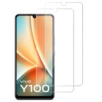 Unbreakable Nano Film Glass Screen Protector for Vivo Y100 5G | T2 5G [ Flexible like a Screen Guard, Harder than a Tempered Glass ]  Pack Of 2