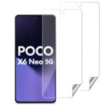 Unbreakable Nano Film Glass Screen Protector for Poco X6 Neo 5G [ Flexible like a Screen Guard, Harder than a Tempered Glass ]  Pack Of 2