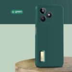 Slim Ultra Soft Rubberised Back Cover for Realme Narzo N53 | Realme C53 | Realme C51 | Inner Velvet Fabric Lining | Matte Silicone Flexible Camera Protection Back Case - Green - Image 5