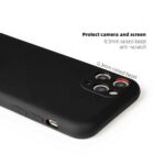 kelpuj Back Cover for Oppo A74 4G | F19s | F19 | Ultra Slim Soft Rubberised Case | Inner Velvet Fabric Lining | Matte Silicone Flexible Mobile Case | Camera Protection - Black - Image 5