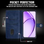 Shock Proof Flip Cover Back Case for Oppo A3 Pro 5G | Magnetic Wallet Leather Case with Stand - Image 7