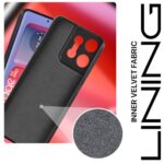 kelpuj Back Cover for Motorola Moto Edge 50 Pro | Ultra Slim Soft Rubberised Case | Inner Velvet Fabric Lining | Matte Silicone Flexible Mobile Case | Camera Protection - Black - Image 5
