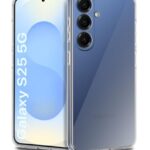 Transparent Back Cover Case for Samsung Galaxy S25 5G | Raised Bumps for Full Device & Camera Protection Shockproof TPU Silicone Back Case Mobile Cover Transparent