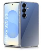 Transparent Back Cover Case for Samsung Galaxy S25 5G | Raised Bumps for Full Device & Camera Protection Shockproof TPU Silicone Back Case Mobile Cover Transparent