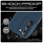 Back Cover for Realme 14x 5G | Realme Narzo 80x | Realme P3x | Ultra Slim Soft Rubberised Case | Inner Velvet Fabric | Matte Silicone Flexible Mobile Case | Camera Protection - Blue - Image 7