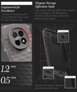 kelpuj Back Cover for Oppo F29 Pro 5G with Hexa Cube Design | Ultra Slim Soft Rubberised Case | Inner Velvet Fabric | Matte Silicone Flexible Mobile Case | Camera Protection - Grey - Image 7