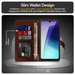 Shock Proof Flip Cover Back Case for Redmi A4 5G | Magnetic Wallet Leather Case with Stand - Image 7
