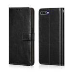 Shock Proof Flip Cover Back Case for Oppo K1 | Magnetic Wallet Leather Case with Stand
