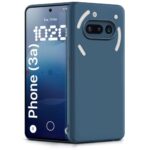 Back Cover for Nothing Phone 3a 5G | Ultra Slim Soft Rubberised Case | Inner Velvet Fabric Lining | Matte Silicone Flexible Mobile Case | Camera Protection - Blue