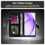 Shock Proof Flip Cover Back Case for Oppo A3 Pro 5G | Magnetic Wallet Leather Case with Stand - Image 7