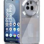 Transparent Back Cover Case for Nothing Phone 3a Pro | Raised Bumps for Full Device & Camera Protection Shockproof TPU Silicone Back Case Mobile Cover Transparent