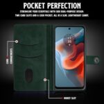 Shock Proof Flip Cover Back Case for Motorola Moto G34 5G | Magnetic Wallet Leather Case with Stand - Image 7