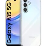 Crystal Clear Transparent Back Case Cover for Samsung Galaxy A15 5G | Full Device & Camera Protection Shockproof TPU | Flexible Silicone Back Cover Case Transparent