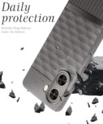 Back Cover for Redmi A5 | Poco C71 with Hexa Cube Design (Gray) - Image 5