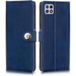 Shock Proof Flip Cover Back Case for Samsung Galaxy A22 5G | Magnetic Wallet Leather Case with Stand