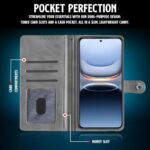 Shock Proof Flip Cover Back Case for Iqoo 13 5G | Magnetic Wallet Leather Case with Stand - Image 7