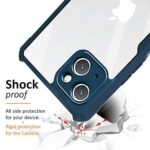 Shock Proof Clear Back Cover Case Mobile Cover Compatible with Apple iPhone 13 | iPhone 14 (Hard | Hybrid PC + TPU | Full Armour Device & Camera Protection | Blue) - Image 7