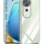 Transparent Back Cover Case for Vivo V40 | V40 Pro 5G | T3 Ultra 5G | Raised Bumps for Full Device & Camera Protection Shockproof TPU Silicone Back Case Mobile Cover Transparent